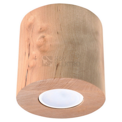 Stropní svítidlo SOLLUX Orbis GU10 1x40W bez zdroje SL.0492 přírodní dřevo