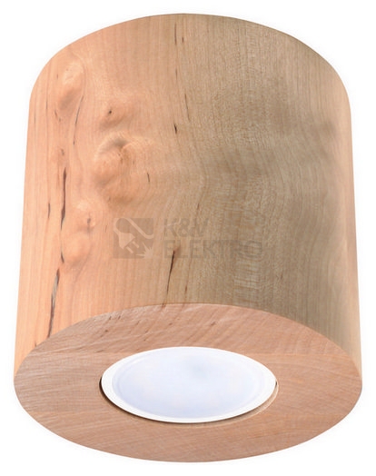 Obrázek produktu Stropní svítidlo SOLLUX Orbis GU10 1x40W bez zdroje SL.0492 přírodní dřevo 0