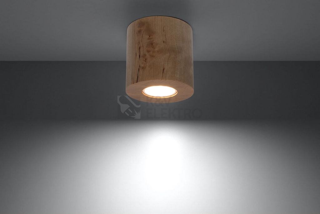 Obrázek produktu Stropní svítidlo SOLLUX Orbis GU10 1x40W bez zdroje SL.0492 přírodní dřevo 2