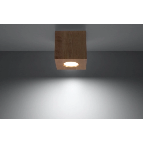 Stropní svítidlo SOLLUX Quad GU10 1x40W bez zdroje SL.0493 přírodní dřevo (obrázek 4)