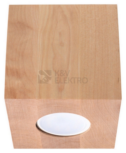 Obrázek produktu Stropní svítidlo SOLLUX Quad GU10 1x40W bez zdroje SL.0493 přírodní dřevo 0