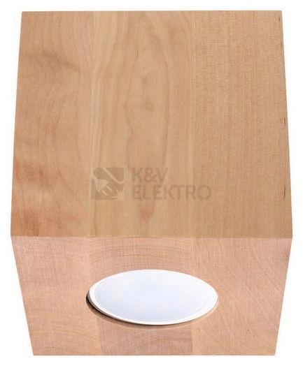 Obrázek produktu Stropní svítidlo SOLLUX Quad GU10 1x40W bez zdroje SL.0493 přírodní dřevo 0
