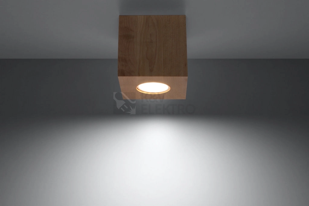 Obrázek produktu Stropní svítidlo SOLLUX Quad GU10 1x40W bez zdroje SL.0493 přírodní dřevo 2