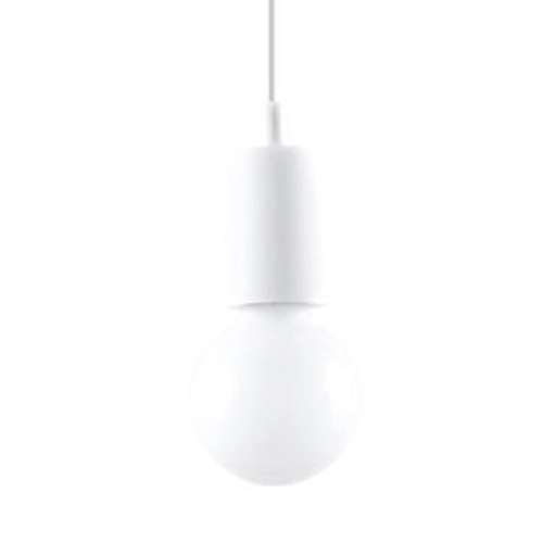 Lustr SOLLUX Diego 1 E27 1x60W bez zdroje SL.0569 bílá