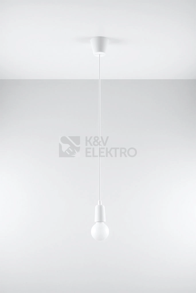 Obrázek produktu Lustr SOLLUX Diego 1 E27 1x60W bez zdroje SL.0569 bílá 1