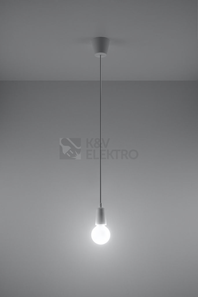 Obrázek produktu Lustr SOLLUX Diego 1 E27 1x60W bez zdroje SL.0569 bílá 2