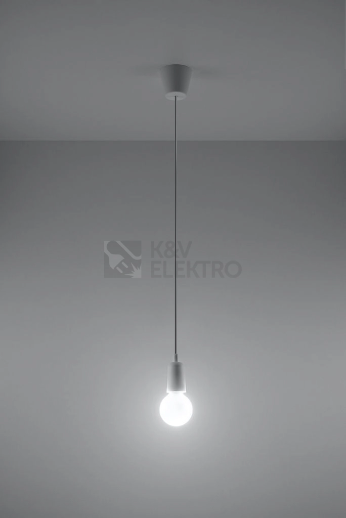 Obrázek produktu Lustr SOLLUX Diego 1 E27 1x60W bez zdroje SL.0569 bílá 2