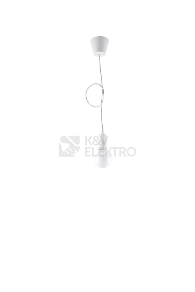 Obrázek produktu Lustr SOLLUX Diego 1 E27 1x60W bez zdroje SL.0569 bílá 3
