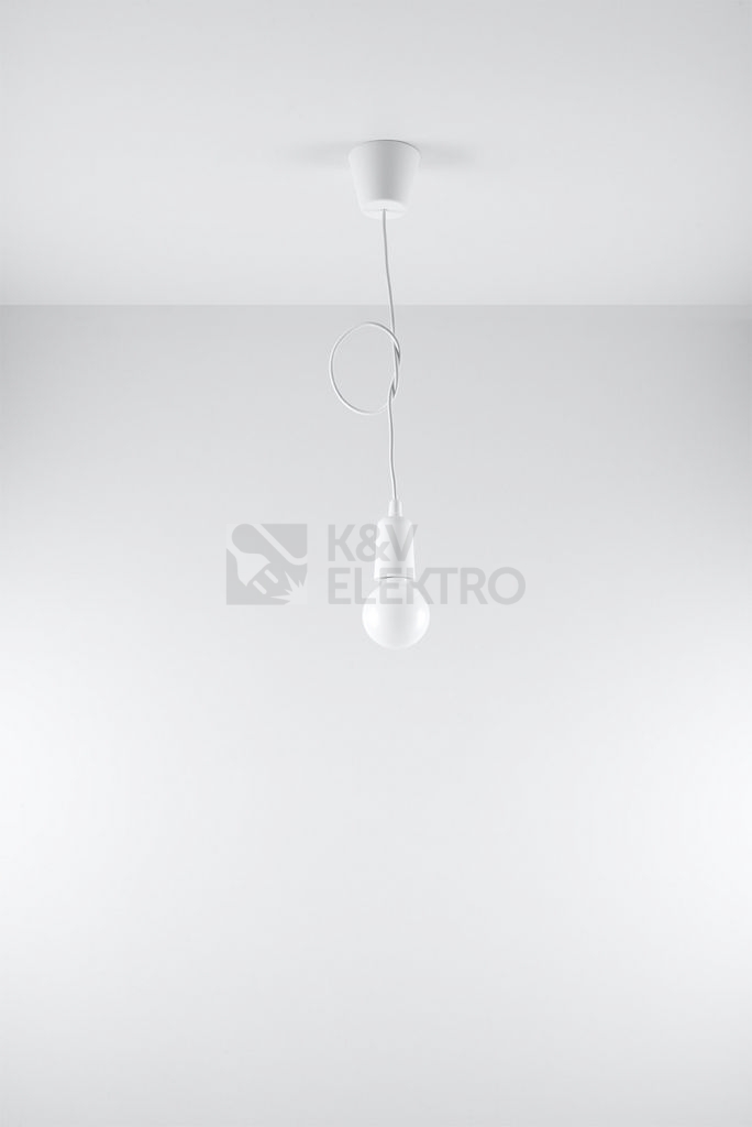 Obrázek produktu Lustr SOLLUX Diego 1 E27 1x60W bez zdroje SL.0569 bílá 4