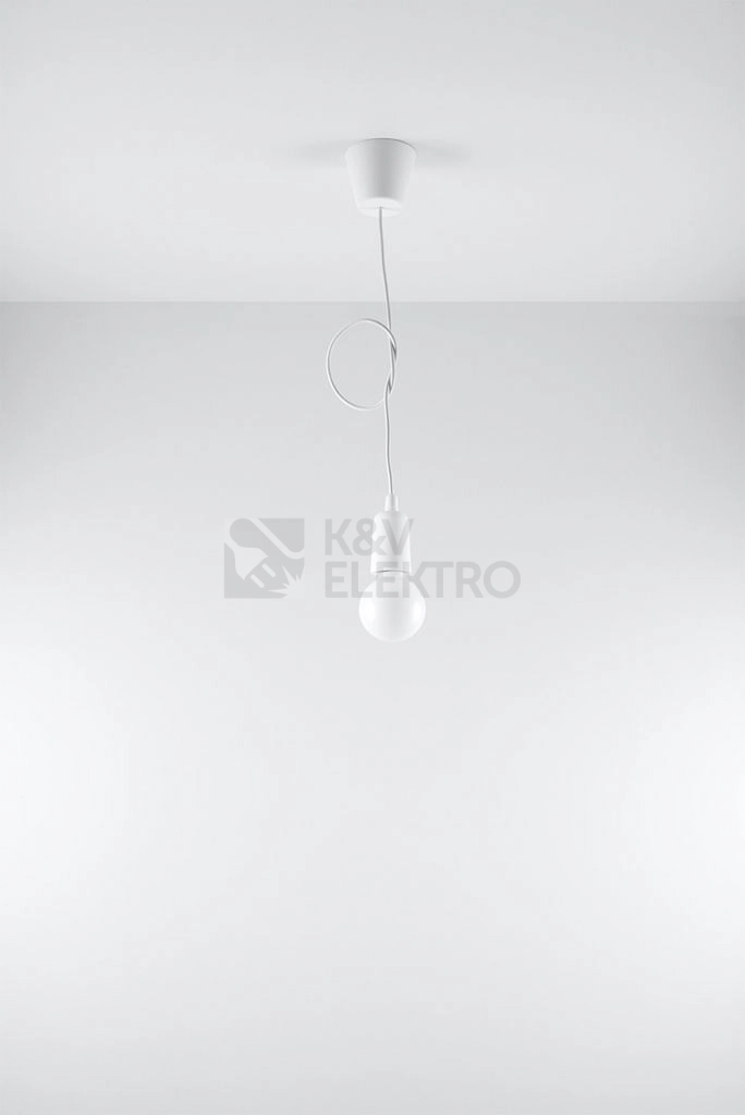 Obrázek produktu Lustr SOLLUX Diego 1 E27 1x60W bez zdroje SL.0569 bílá 4
