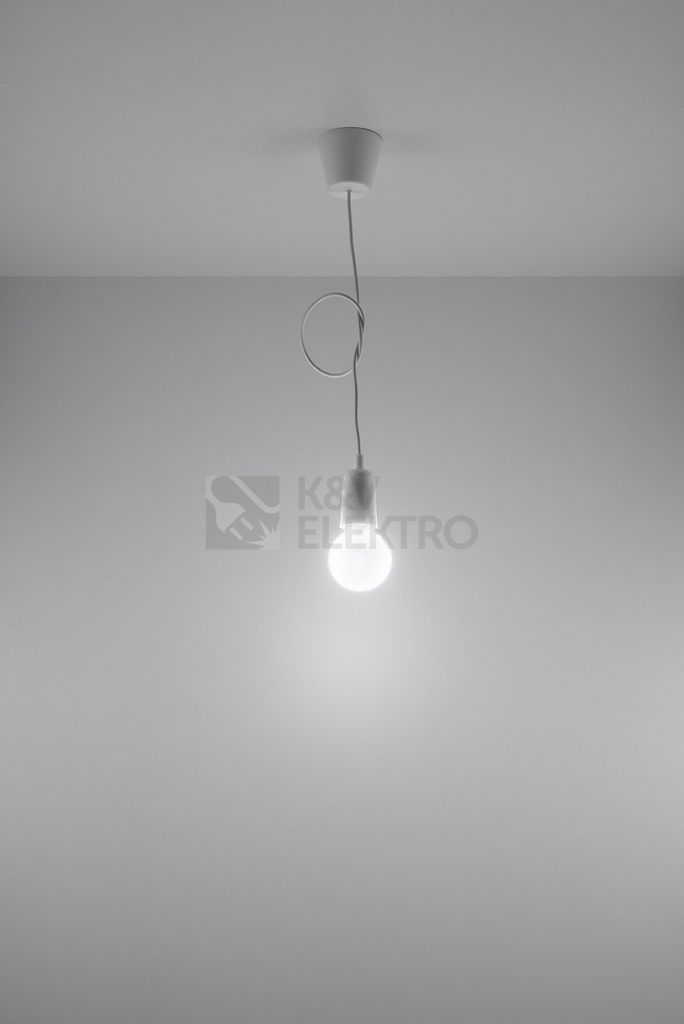 Obrázek produktu Lustr SOLLUX Diego 1 E27 1x60W bez zdroje SL.0569 bílá 5