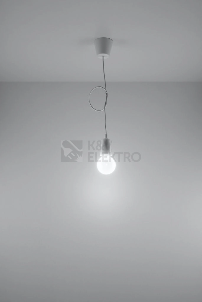 Obrázek produktu Lustr SOLLUX Diego 1 E27 1x60W bez zdroje SL.0569 bílá 5