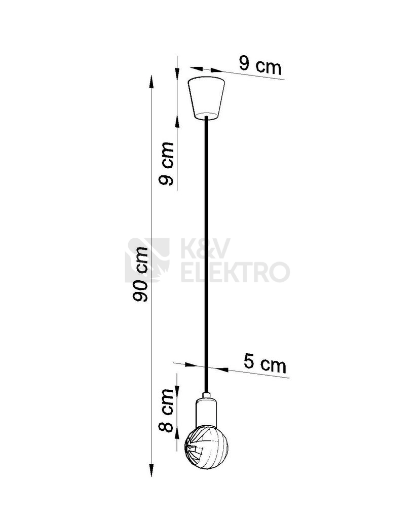 Obrázek produktu Lustr SOLLUX Diego 1 E27 1x60W bez zdroje SL.0569 bílá 6