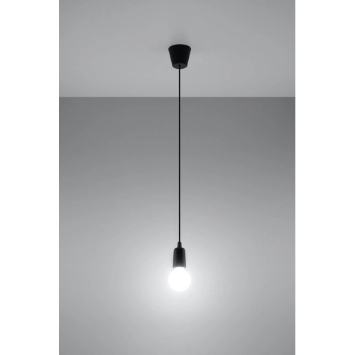 Lustr SOLLUX Diego 1 E27 1x60W bez zdroje SL.0572 černá (obrázek 3)