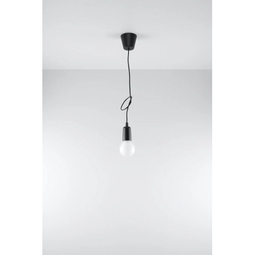 Lustr SOLLUX Diego 1 E27 1x60W bez zdroje SL.0572 černá (obrázek 5)