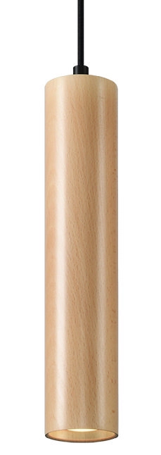 Lustr SOLLUX Lino GU10 1x40W bez zdroje SL.0636 přírodní dřevo