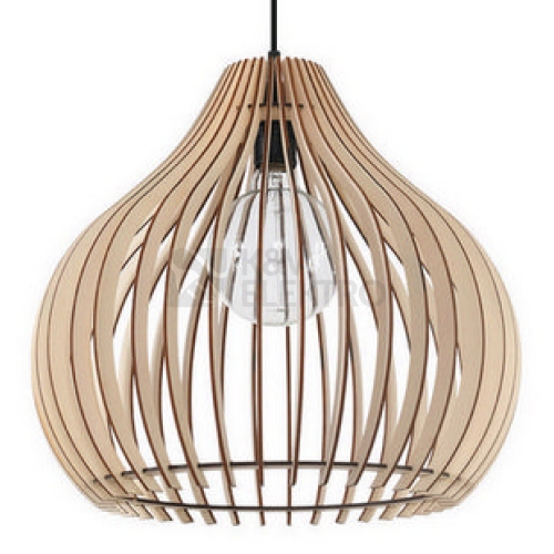 Lustr SOLLUX Aprilla E27 1x60W bez zdroje SL.0639 přírodní dřevo