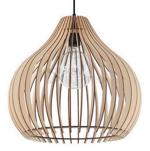 Obrázek produktu Lustr SOLLUX Aprilla E27 1x60W bez zdroje SL.0639 přírodní dřevo 0