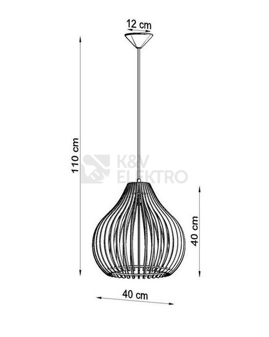 Obrázek produktu Lustr SOLLUX Aprilla E27 1x60W bez zdroje SL.0639 přírodní dřevo 3