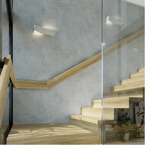 Nástěnné svítidlo SOLLUX Sigma E27 2x60W bez zdroje SL.0644 beton (obrázek 2)