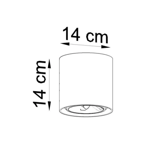 Stropní bodové svítidlo SOLLUX Cullo GU10 1x40W bez zdroje SL.0645 beton (obrázek 4)