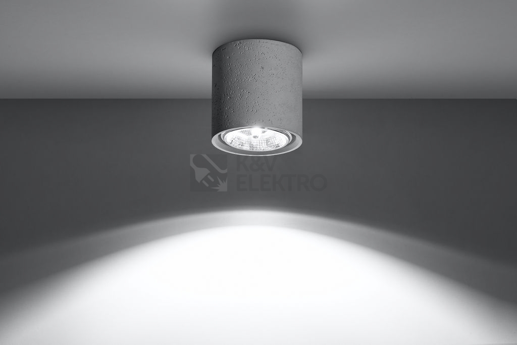 Obrázek produktu Stropní bodové svítidlo SOLLUX Cullo GU10 1x40W bez zdroje SL.0645 beton 2