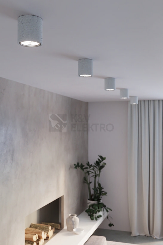 Obrázek produktu Stropní bodové svítidlo SOLLUX Cullo GU10 1x40W bez zdroje SL.0645 beton 6
