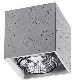 Obrázek produktu Stropní svítidlo SOLLUX Valde GU10 1x40W bez zdroje SL.0646 beton 0