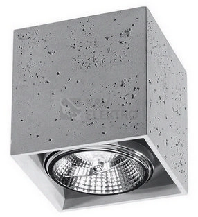 Obrázek produktu Stropní svítidlo SOLLUX Valde GU10 1x40W bez zdroje SL.0646 beton 0