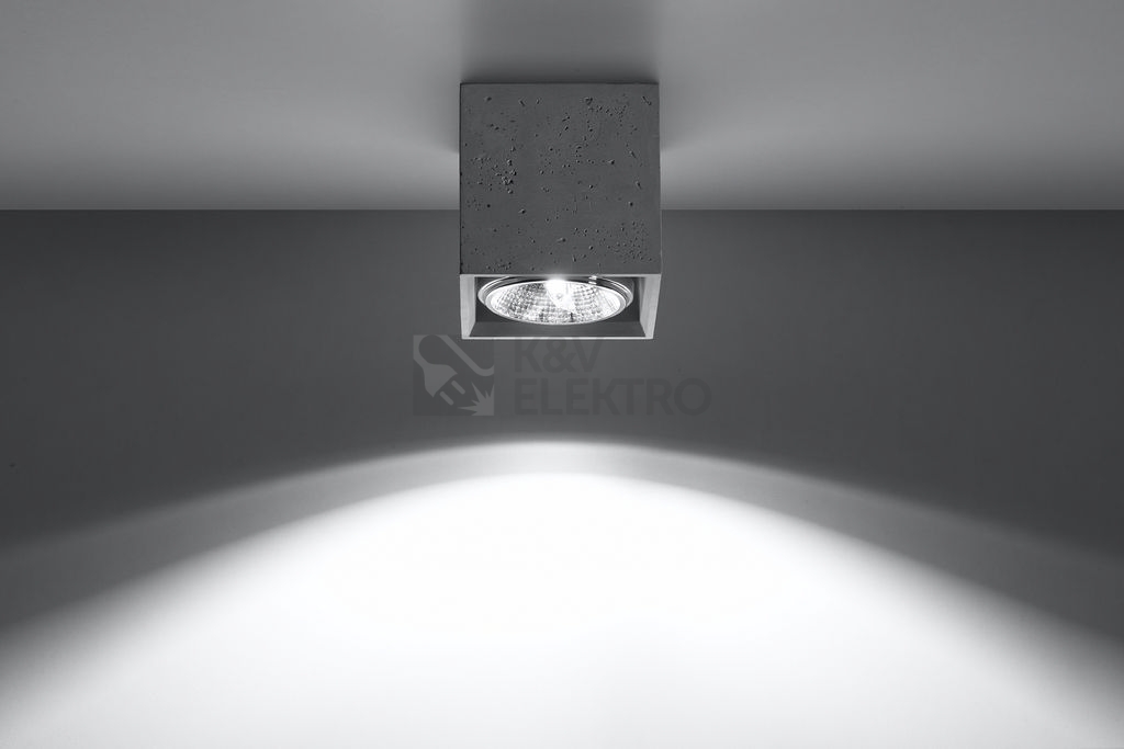 Obrázek produktu Stropní svítidlo SOLLUX Valde GU10 1x40W bez zdroje SL.0646 beton 2