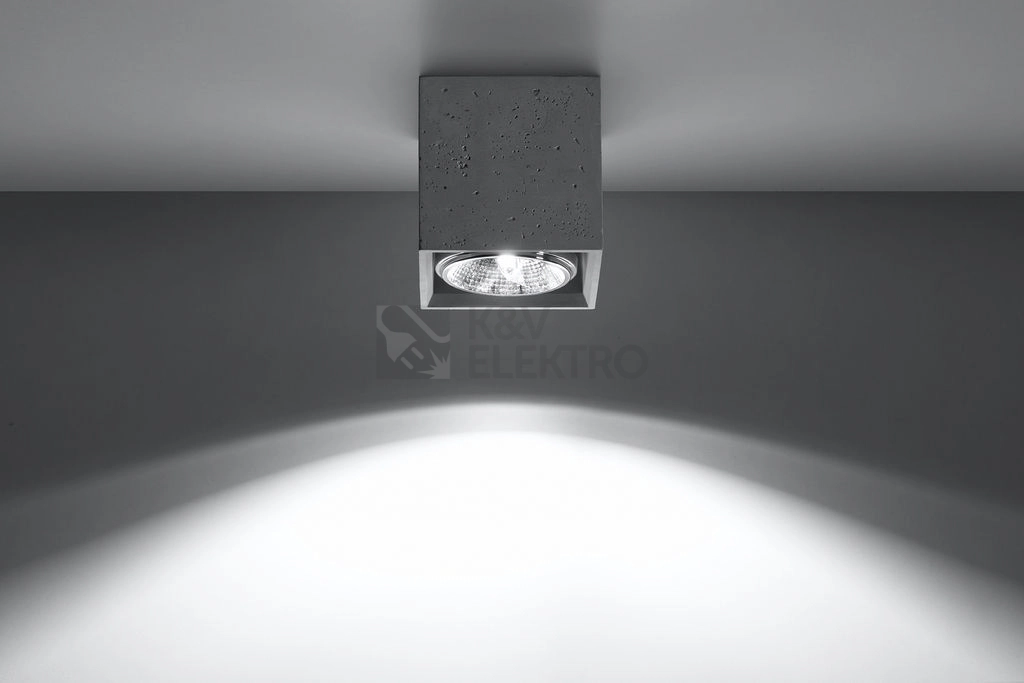 Obrázek produktu Stropní svítidlo SOLLUX Valde GU10 1x40W bez zdroje SL.0646 beton 2