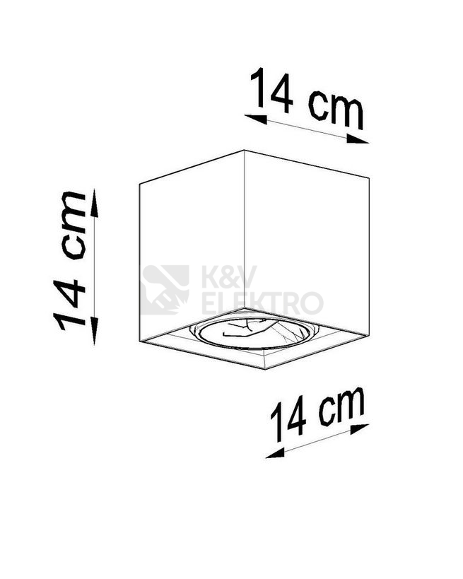 Obrázek produktu Stropní svítidlo SOLLUX Valde GU10 1x40W bez zdroje SL.0646 beton 3