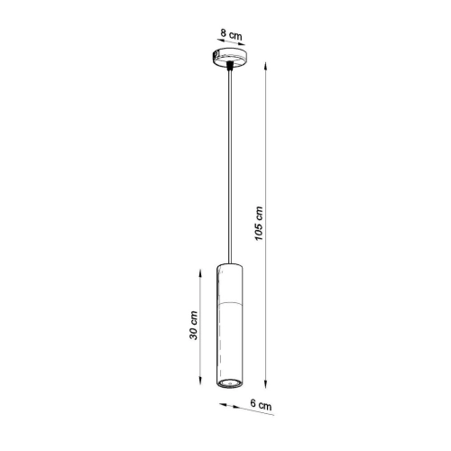 Lustr SOLLUX Borgio 1 GU10 1x40W bez zdroje SL.0647 beton a ocel bílá (obrázek 4)