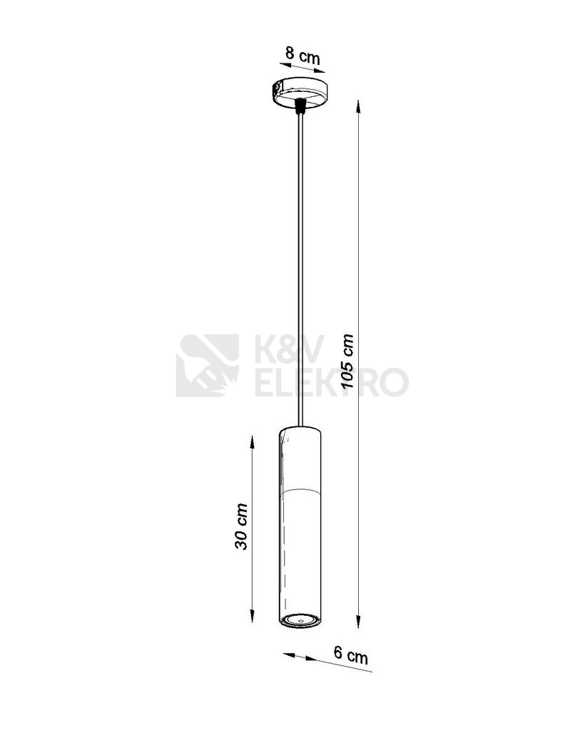 Obrázek produktu Lustr SOLLUX Borgio 1 GU10 1x40W bez zdroje SL.0650 beton a ocel černá 3