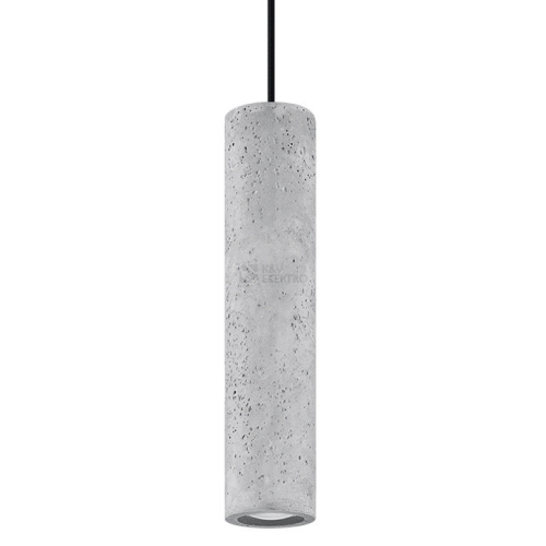 Lustr SOLLUX Luvo 1 GU10 1x40W bez zdroje SL.0653 beton