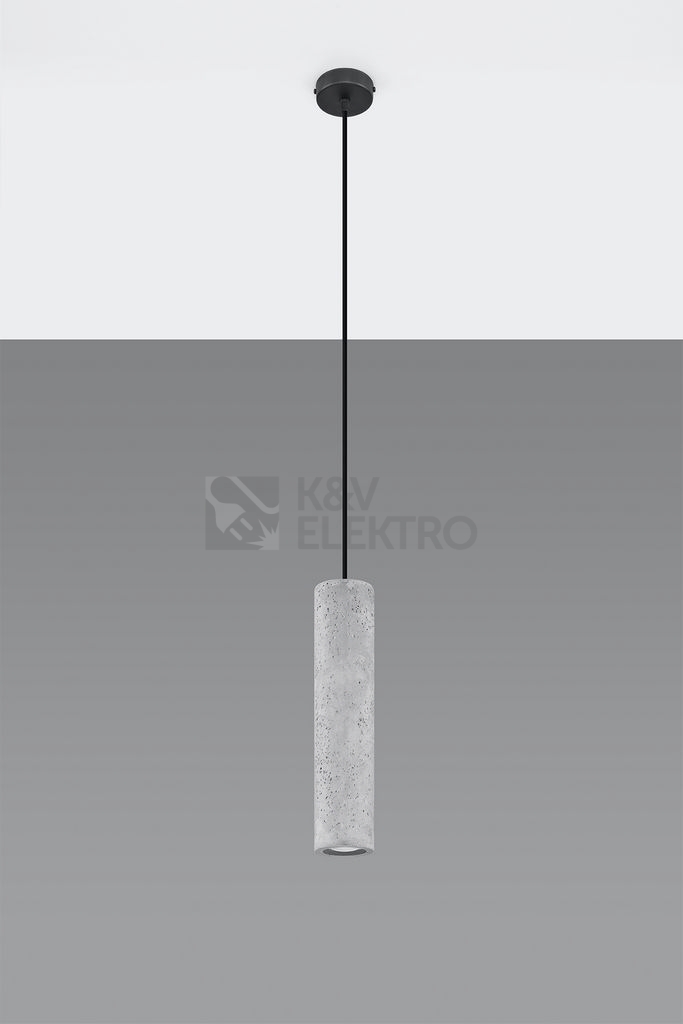 Obrázek produktu Lustr SOLLUX Luvo 1 GU10 1x40W bez zdroje SL.0653 beton 1
