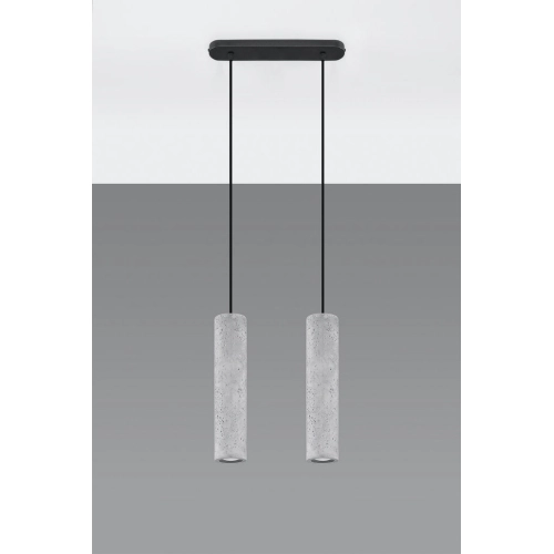 Lustr SOLLUX Luvo 2 GU10 2x40W bez zdroje SL.0654 beton (obrázek 3)