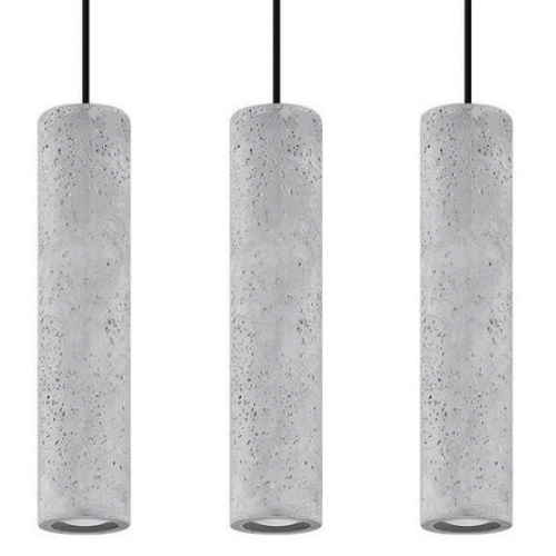 Lustr SOLLUX Luvo 3 GU10 3x40W bez zdroje SL.0655 beton