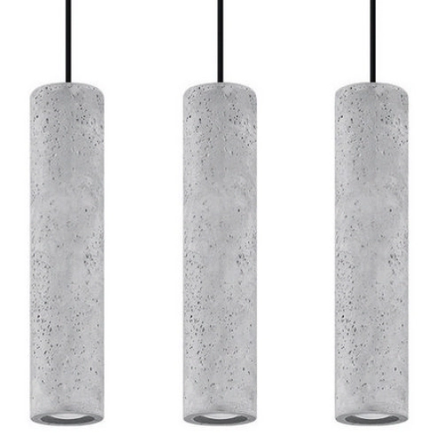 Lustr SOLLUX Luvo 3 GU10 3x40W bez zdroje SL.0655 beton