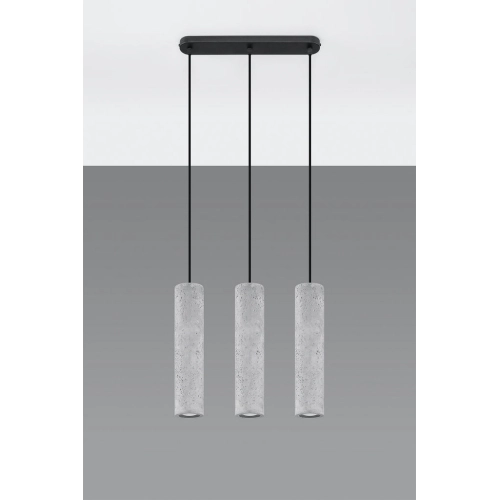 Lustr SOLLUX Luvo 3 GU10 3x40W bez zdroje SL.0655 beton (obrázek 4)