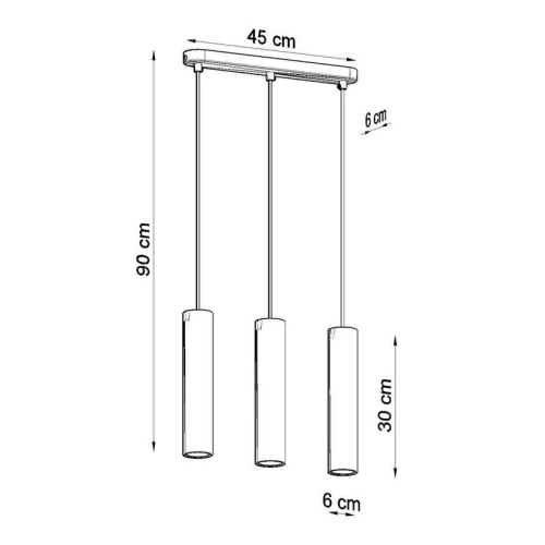 Lustr SOLLUX Luvo 3 GU10 3x40W bez zdroje SL.0655 beton (obrázek 3)