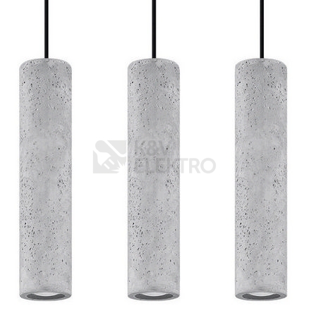 Obrázek produktu Lustr SOLLUX Luvo 3 GU10 3x40W bez zdroje SL.0655 beton 0