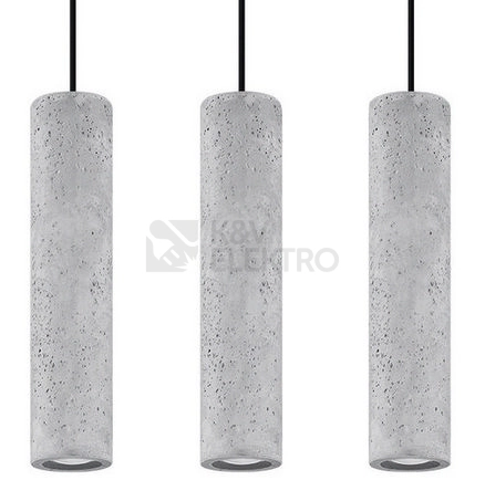 Obrázek produktu Lustr SOLLUX Luvo 3 GU10 3x40W bez zdroje SL.0655 beton 0