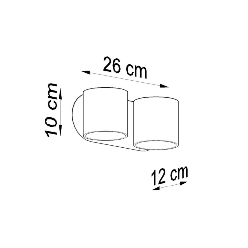 Nástěnné svítidlo SOLLUX Orbis 2 G9 2x40W bez zdroje SL.0660 černá (obrázek 4)
