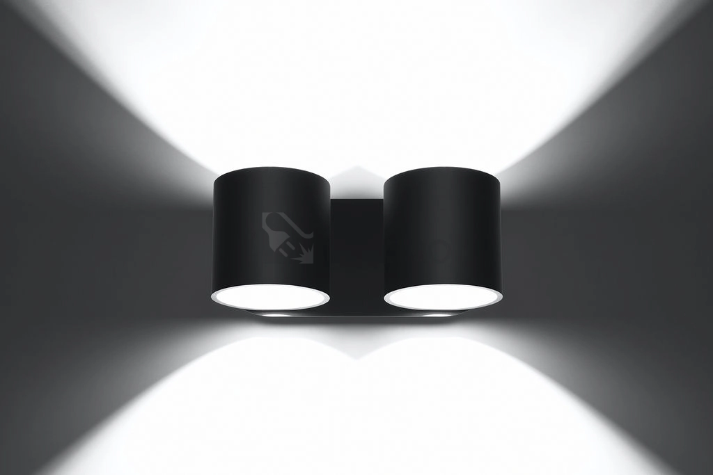 Obrázek produktu Nástěnné svítidlo SOLLUX Orbis 2 G9 2x40W bez zdroje SL.0660 černá 2