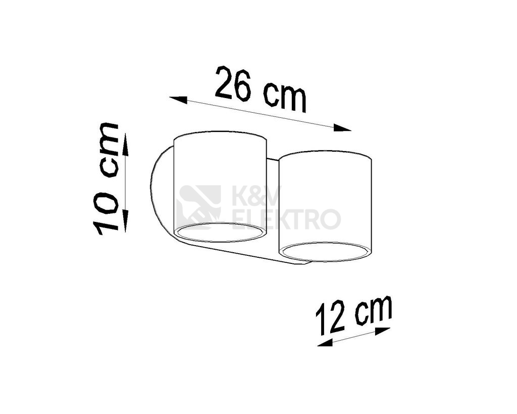 Obrázek produktu Nástěnné svítidlo SOLLUX Orbis 2 G9 2x40W bez zdroje SL.0660 černá 3