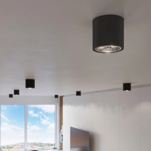 Stropní svítidlo SOLLUX Tiube GU10 1x40W bez zdroje SL.0697 černá (obrázek 7)