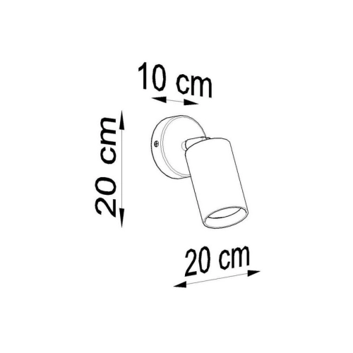 Nástěnné bodové svítidlo SOLLUX Berg GU10 1x40W bez zdroje SL.0701 přírodní dřevo (obrázek 7)