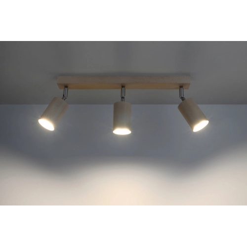 Bodové svítidlo SOLLUX Berg 3 GU10 3x40W bez zdroje SL.0703 přírodní dřevo (obrázek 8)