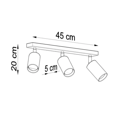 Bodové svítidlo SOLLUX Berg 3 GU10 3x40W bez zdroje SL.0703 přírodní dřevo (obrázek 7)